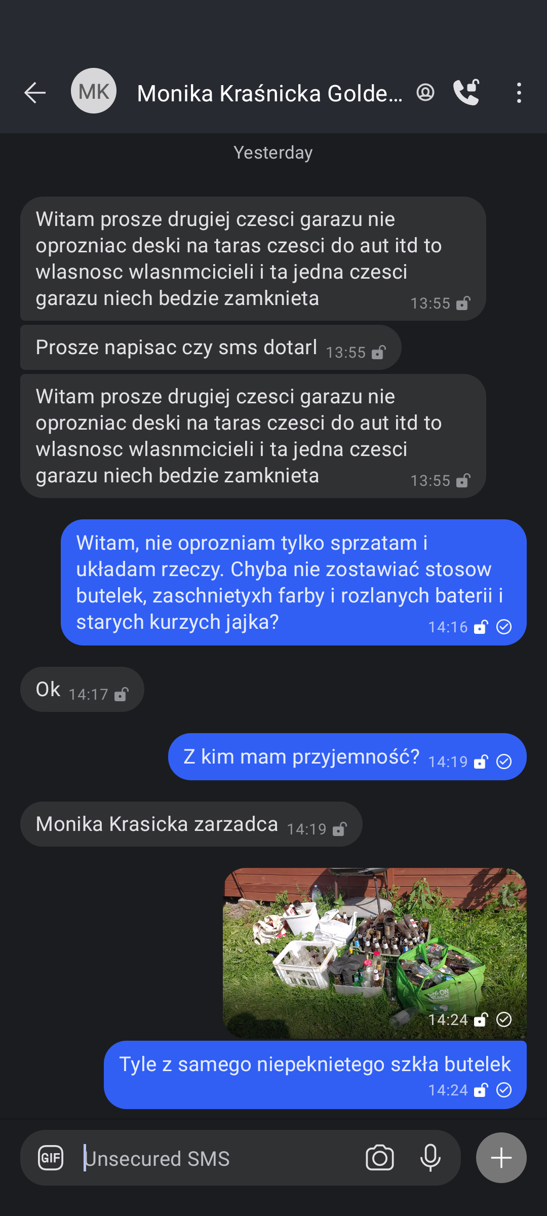 sms z drugiego numeru agencji