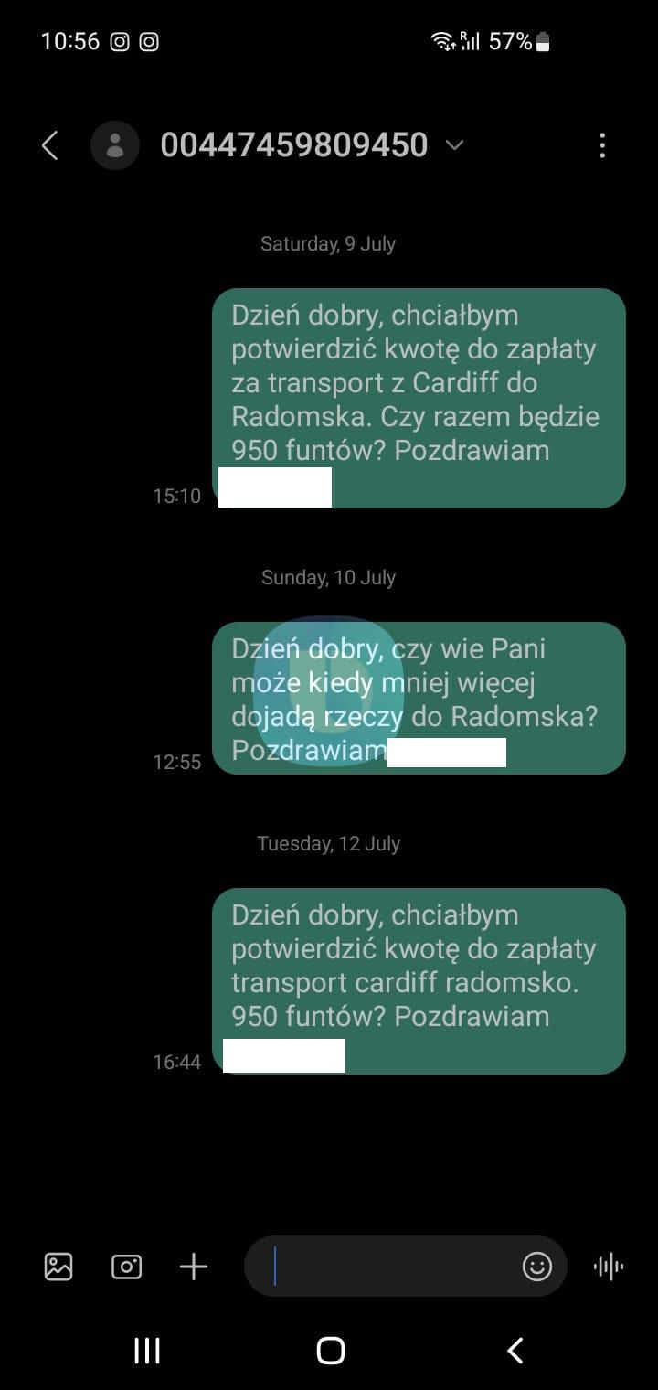 Rozmowa z dyspozytorka kierowcow